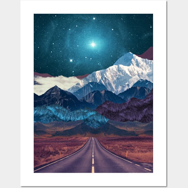 Starlight Road Wall Art by leafandpetaldesign